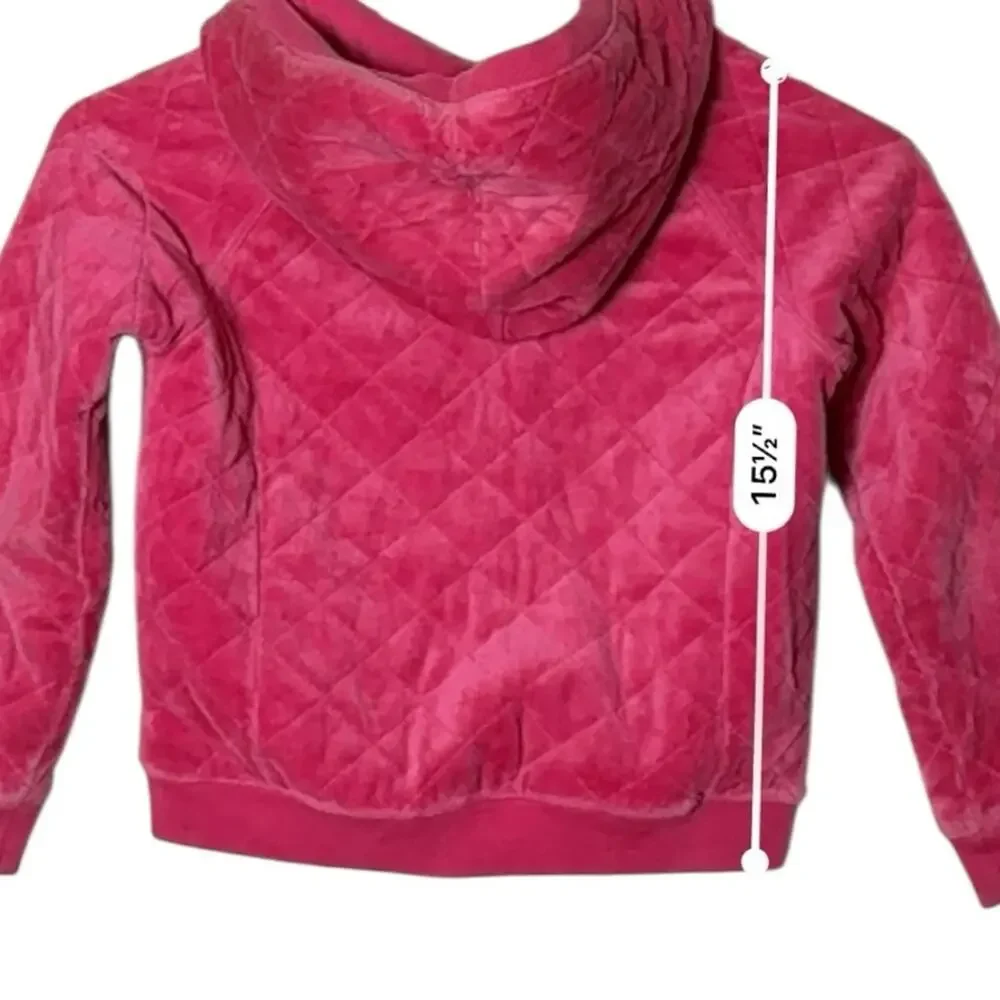 GAP Kids Quilted  Long Sleeve Zip Front  Hoodie With Pockets Sz S 6-7